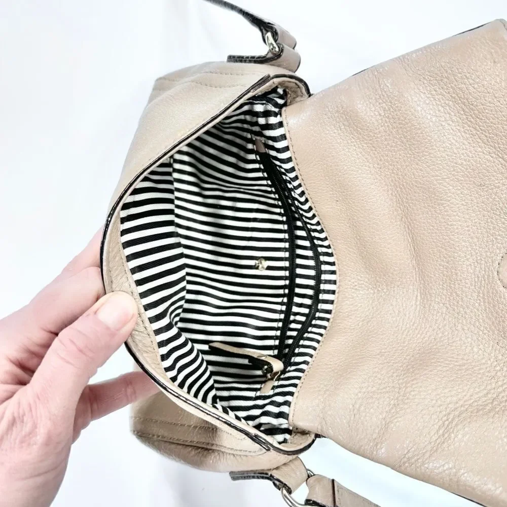Kate Spade ivory leather crossbody bag